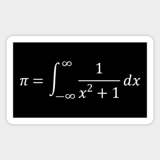 The Constant Number pi (White) Magnet